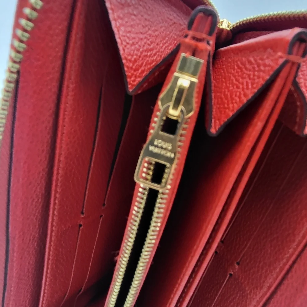 Louis Vuitton Portefeuille Clemence Empreinte Long Zippy Wallet,, authentic!!
